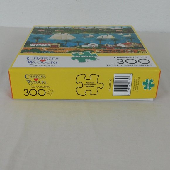 Old California Buffalo 300 Large pc Jigsaw Puzzle 21x15 COMPLETE Charles Wysocki - Picture 7 of 11